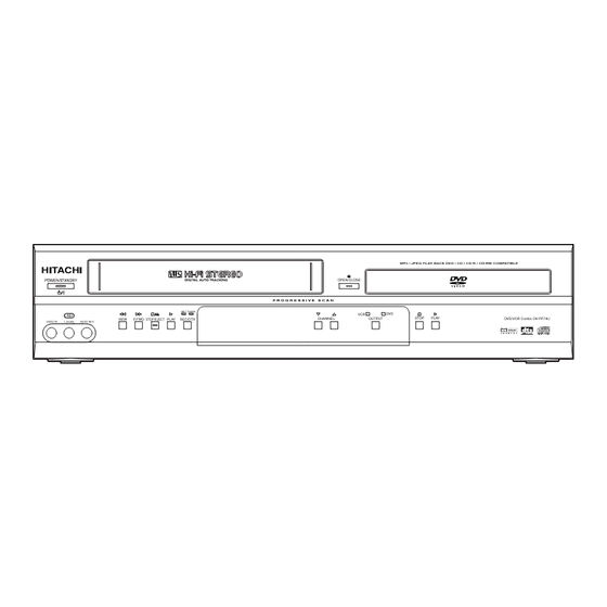 Hitachi DV PF74U Instruction Manual