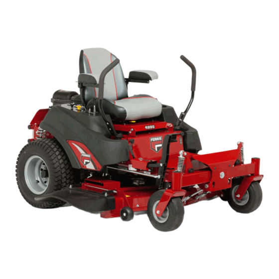 Ferris 400S Series Dealer Setup & Adjustment Instructions Manual