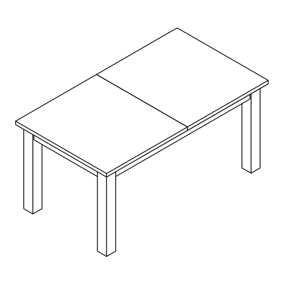 Next LOGAN DOUBLE EXTENDING DINING TABLE Assembly Instructions Manual
