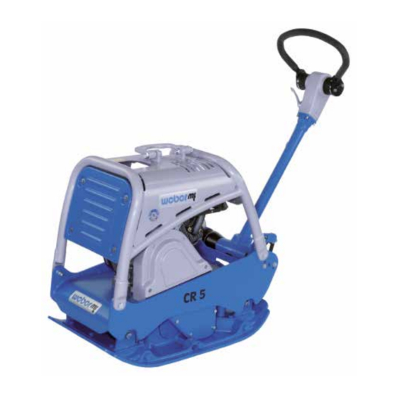 Weber mt CR 5 Hd Operating And Maintenance Manual