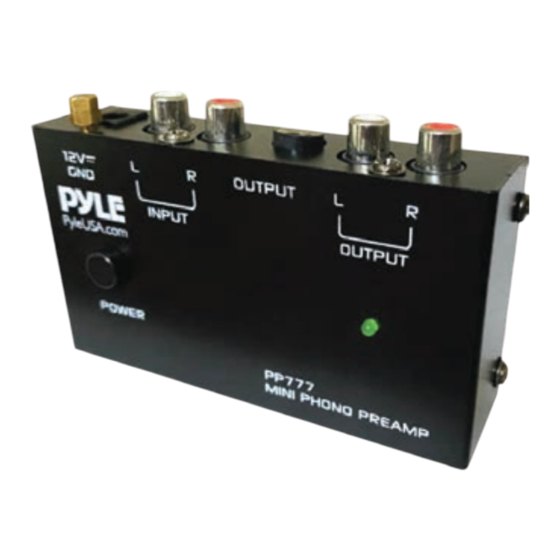 Pyle PP777 User Manual