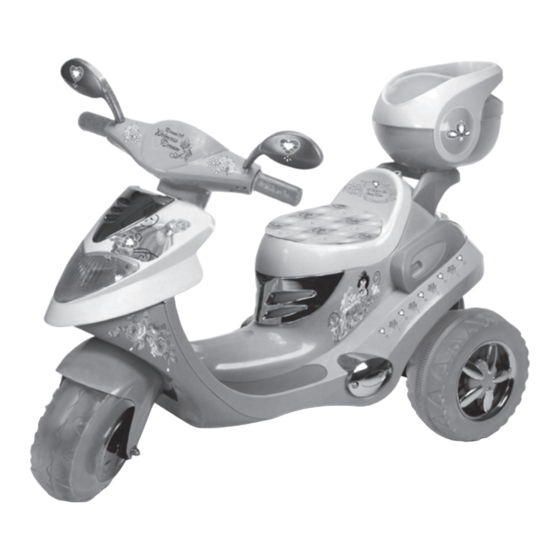 Kid Trax Toys Disney Princess Scooter KT1024WM Manuals