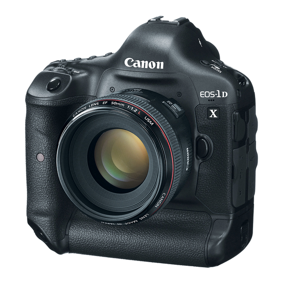 Canon EOS-1Dx Manual Book