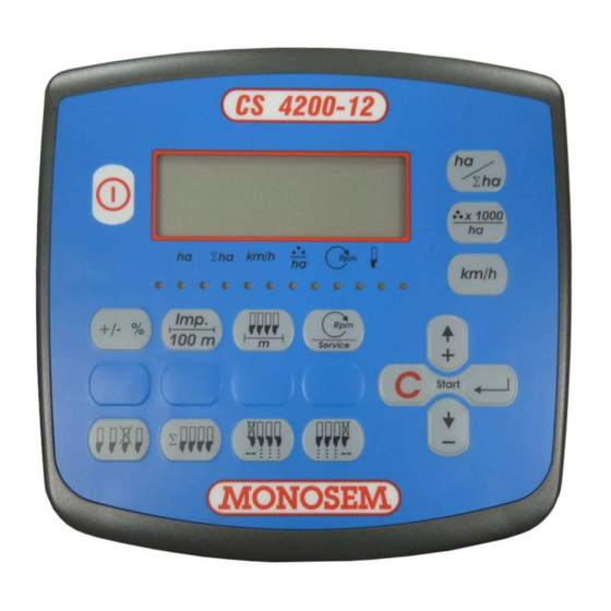 Monosem CS 4200-12 Manual