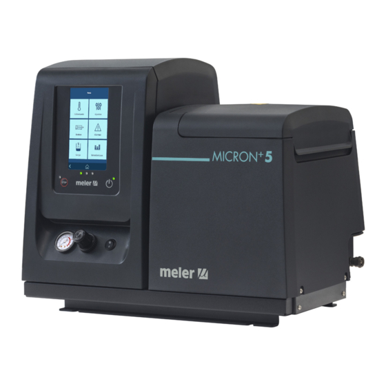 Meler Micron+ Series Instruction Manual