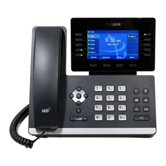 Yealink SIP-T57W Quick Start Manual