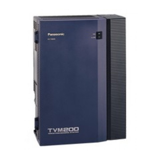 Panasonic KX-TVM200 Manual