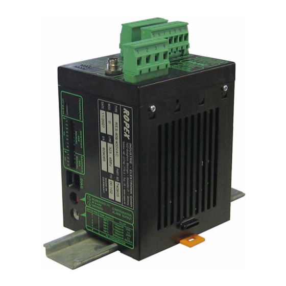 Resistron ROPEX RES-409 Manuals