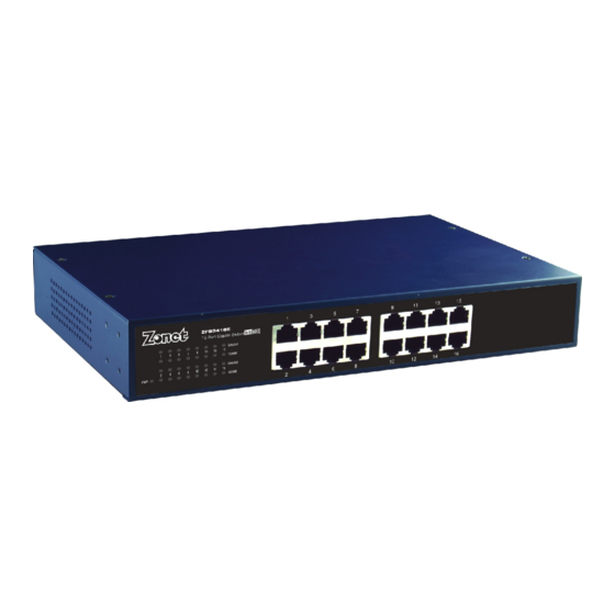 Zonet ZFS3416E Product Data