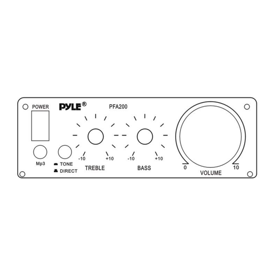 Pyle PFA200 Specifications