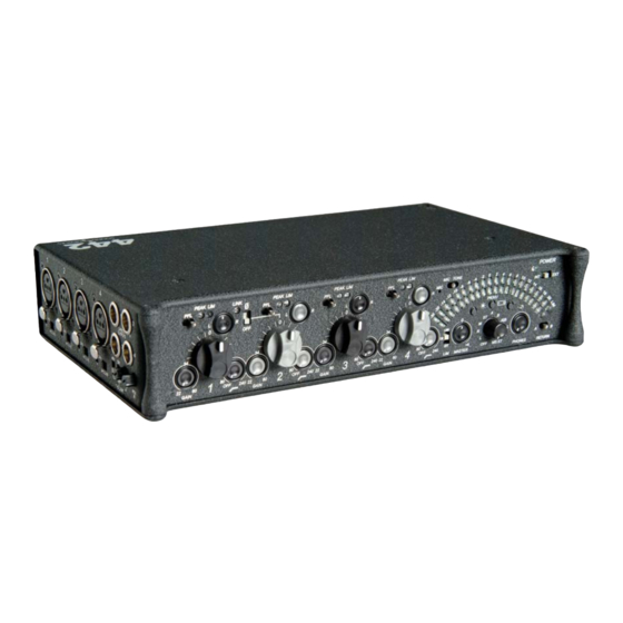 Sound Devices 442 Nordic User Manual And Technical Information