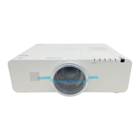 Panasonic PT-EW630E Service Manual