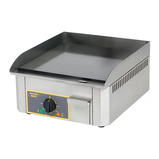 Roller Grill PSR 400 E User Instructions