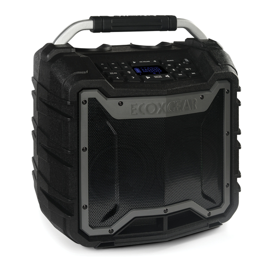 EcoxGear Ecotrek GDI-EXTRK210 Manuals