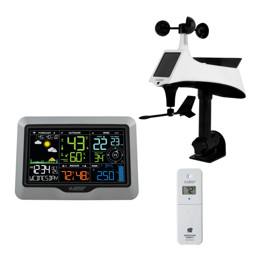 La Crosse V40-PRO Weather Station Manual
