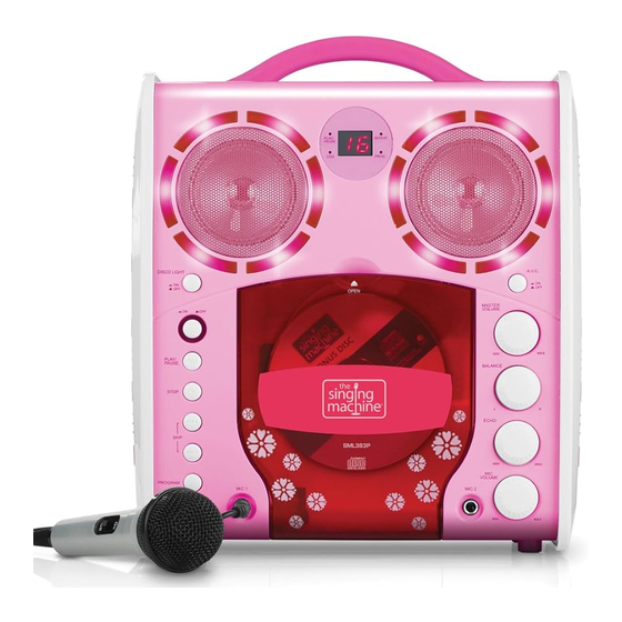 The Singing Machine SML-383P Instruction Manual