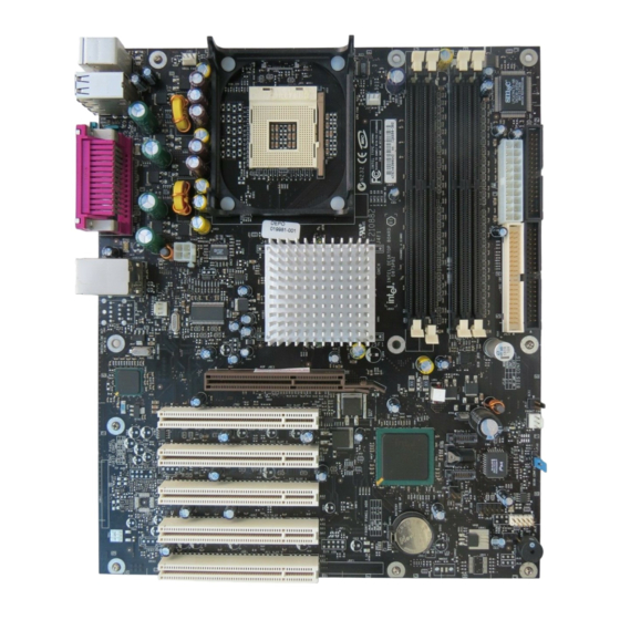 Intel D875PBZ Quick Reference