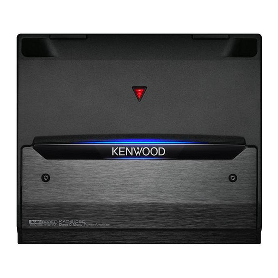 Kenwood KAC-8105D Manuals