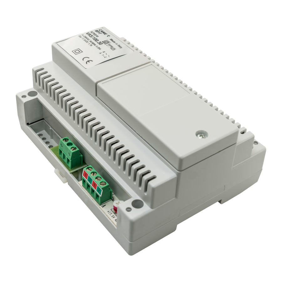 Bpt VAS/100.30 - Power Supply Installation Manual