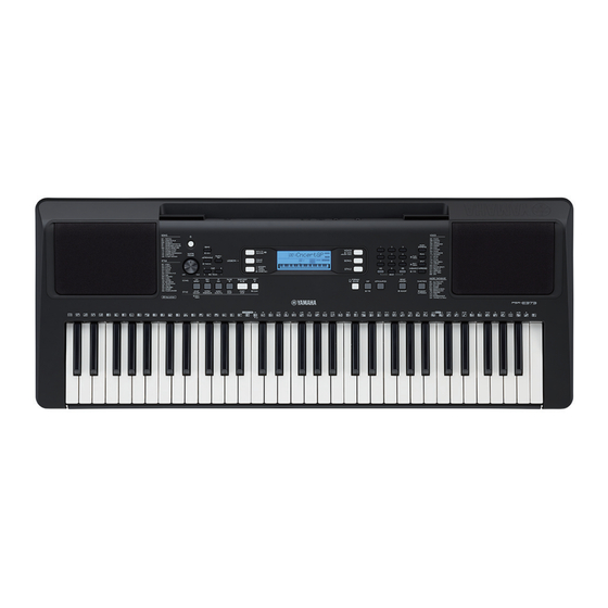 Yamaha PSR-E373 Service Manual