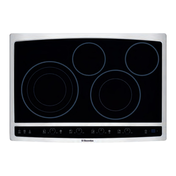 Electrolux ELECTRIC DROP-IN COOKTOPS EW30EC55G B Specifications
