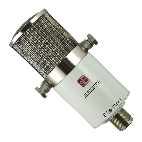 SE Electronics USB2200a Manual