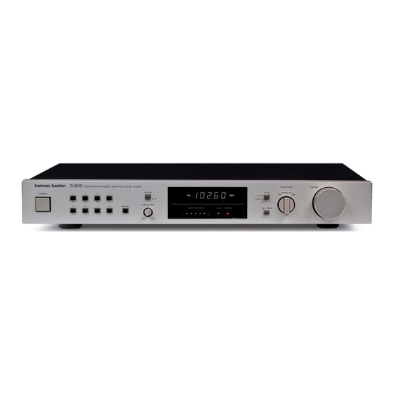 Harman Kardon TU915 Technical Manual
