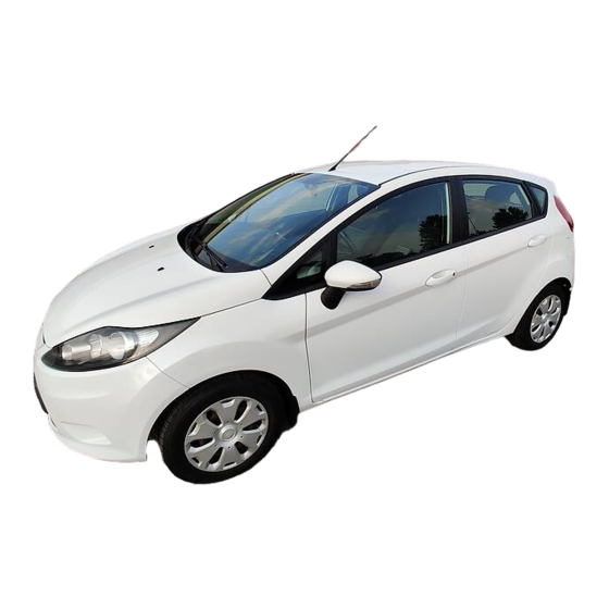 Ford Fiesta Quick Reference Manual