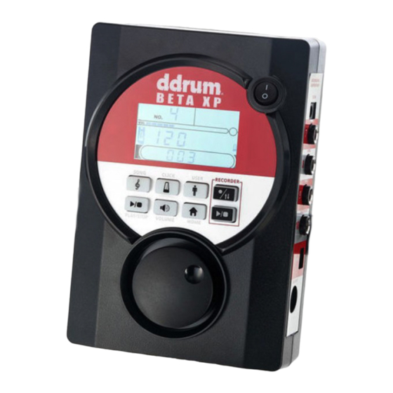 ddrum BETA XP2 Manual