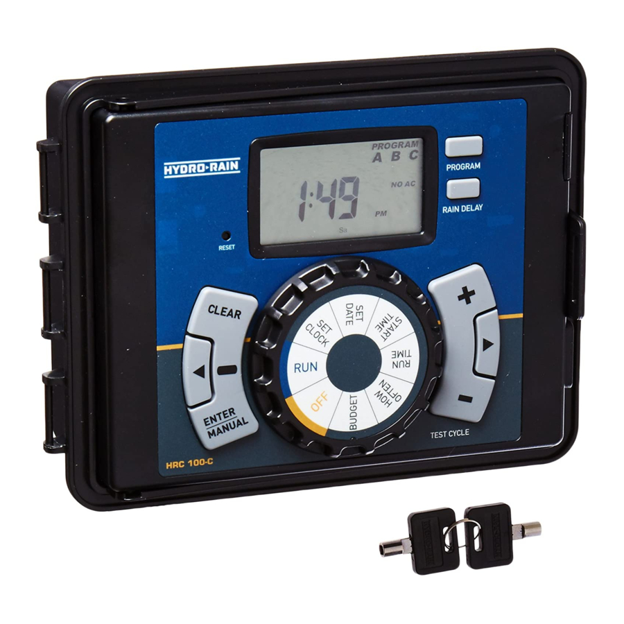 HYDRO-RAIN HRC 100-C User Manual