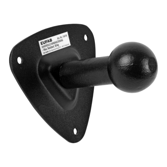 EUFAB 16418 Quick Manual