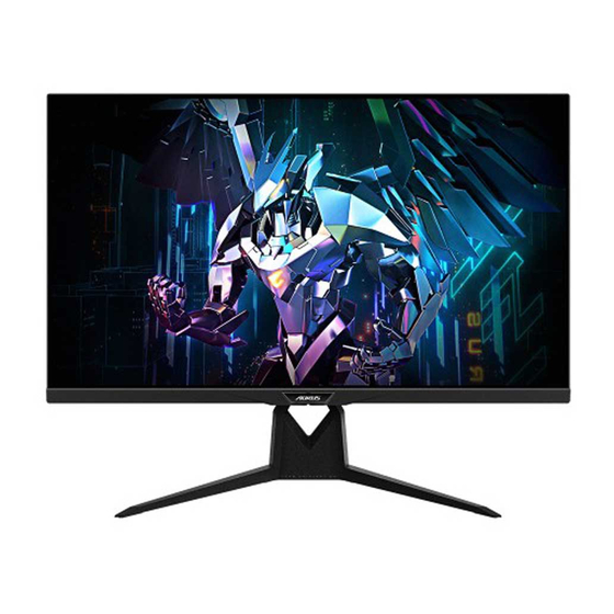 Gigabyte AORUS FI32Q Gaming Monitor Manuals