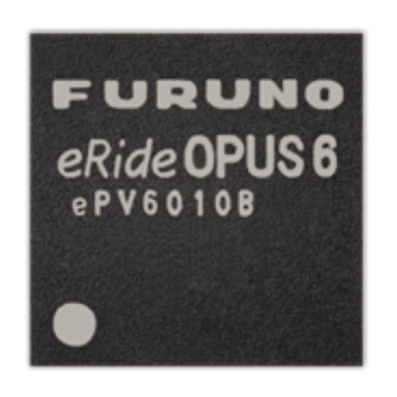 Furuno eRideOPUS 6 User Manual