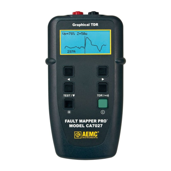 AEMC instruments CA7027 User Manual