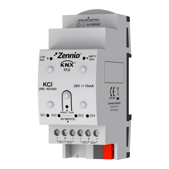 Zennio ZRX-KCI4S0 Technical Documentation