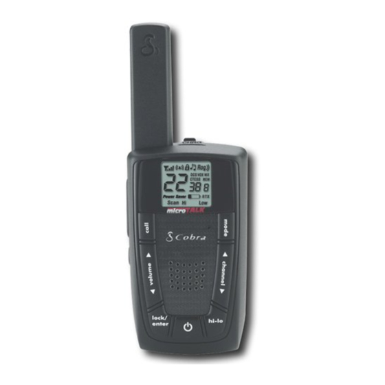 Cobra microTALK LI 4900WX Owner's Manual