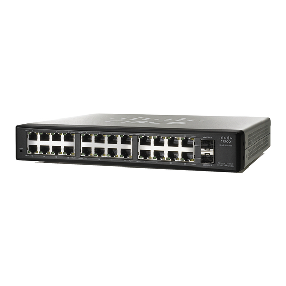 Cisco  Small Business Unmanaged Switch SR2016 Quick Start Manual