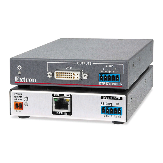 Extron electronics DTP DVI 230 Setup Manual