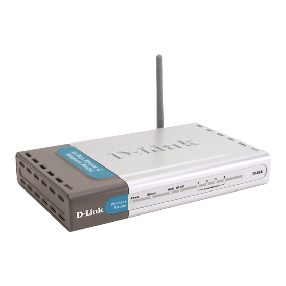 D-Link DI-624 Owner's Manual