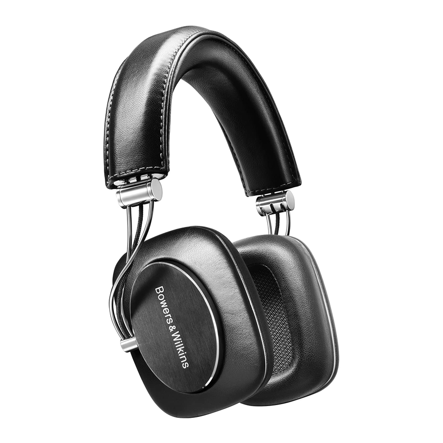 Bowers & Wilkins P7- Headphones Manual