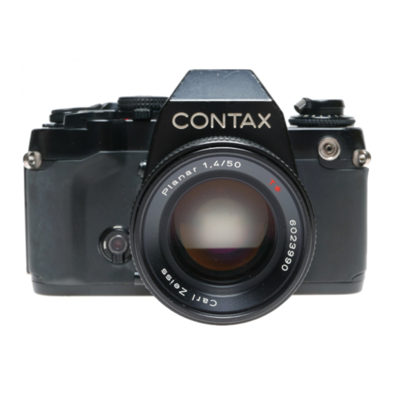 Contax 159MM Instruction Manual
