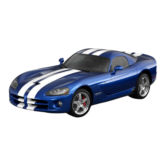 Dodge 2010 Viper Owner's Manual