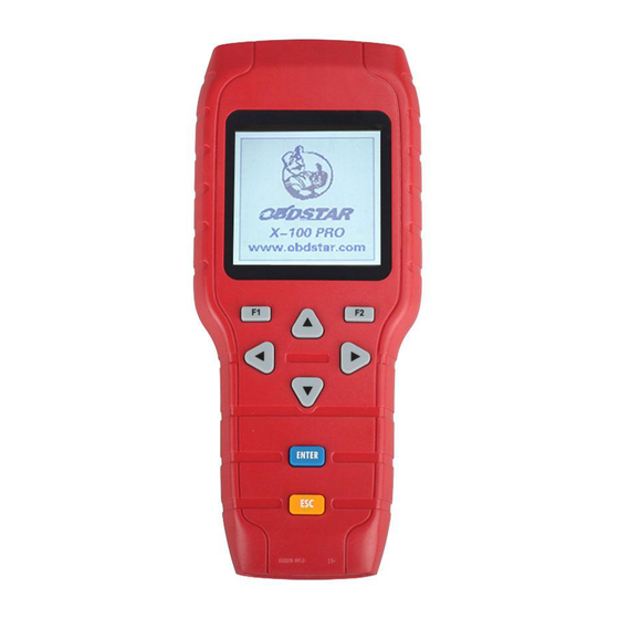 Obdstar X-100 PRO User Manual