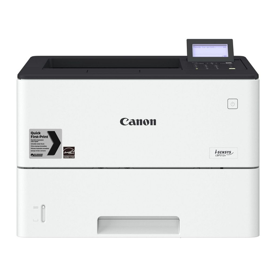 Canon LBP312 Series Getting Started