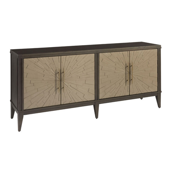 Universal Furniture Universal EXPLORE HOME Arabella Credenza 788-679 Instruction Sheet