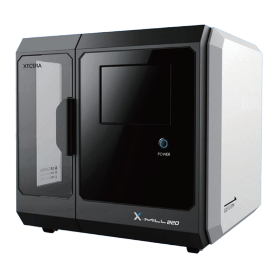 XTCERA X-MILL 220 Manuals