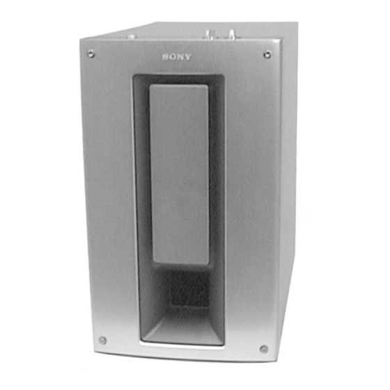 Sony SS-MS815 Service Manual