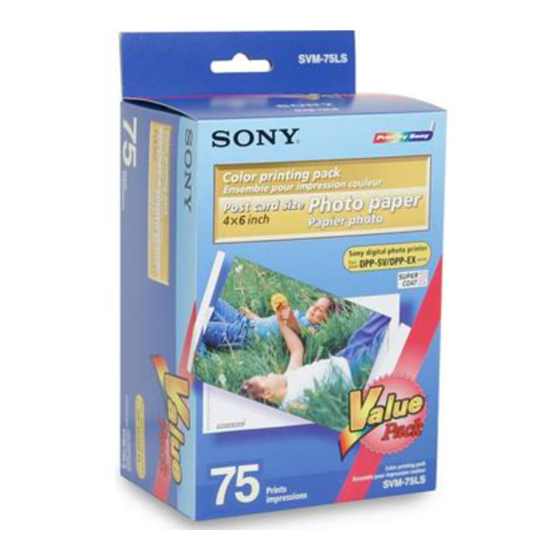 Sony SVM-75LS Manuals