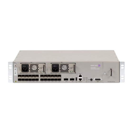 Alcatel-Lucent 7210 Sas-x Service Manual
