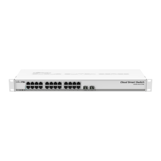 MikroTik CSS326-24G-2S+ Quick Start Up Manual